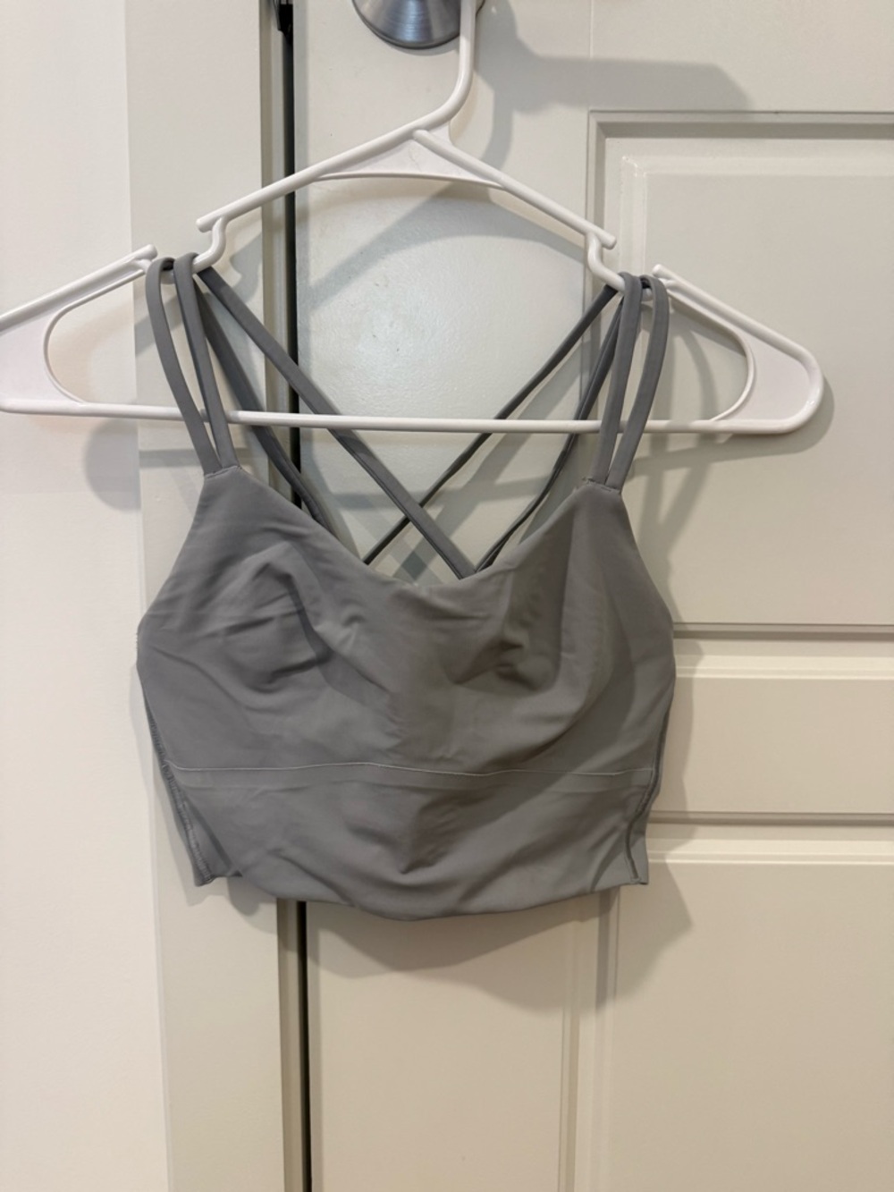 Lululemon Gray Strappy Sports Bra